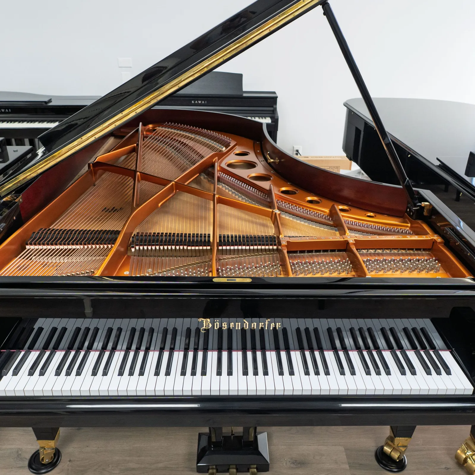 bosendorfer 225 semi concert grand piano ebony polish