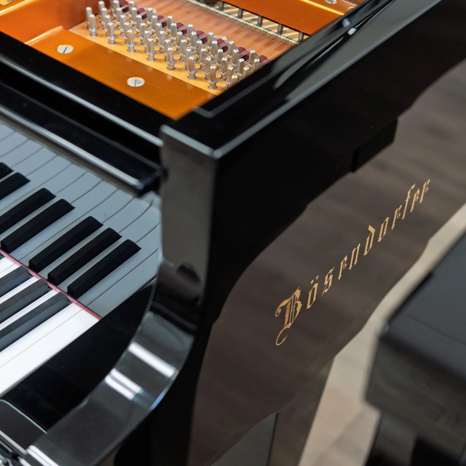 bosendorfer 225 semi concert grand piano ebony polish
