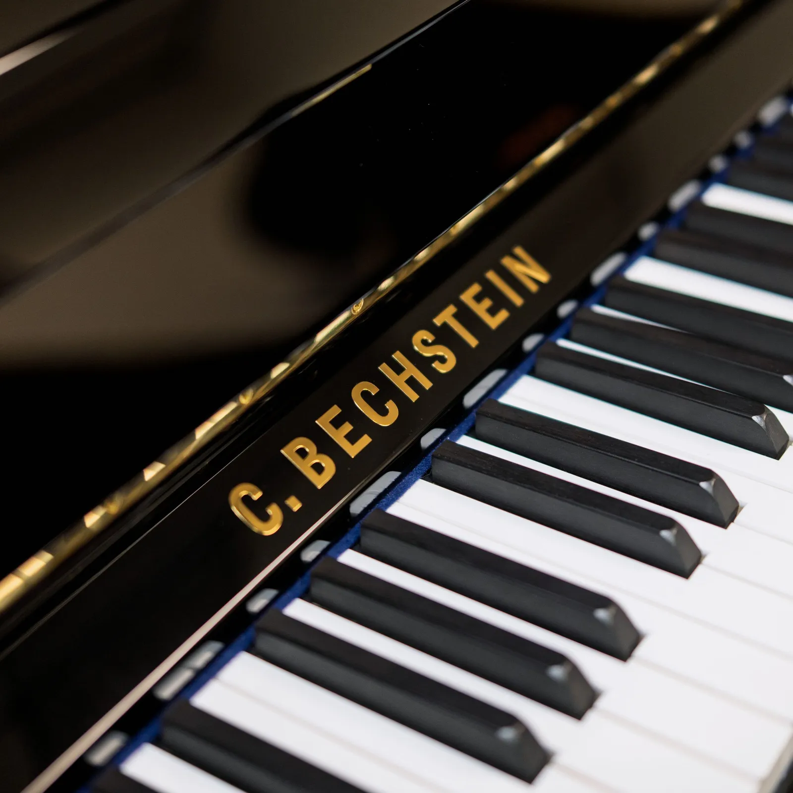 c bechstein academy a6 upright piano ebony polish