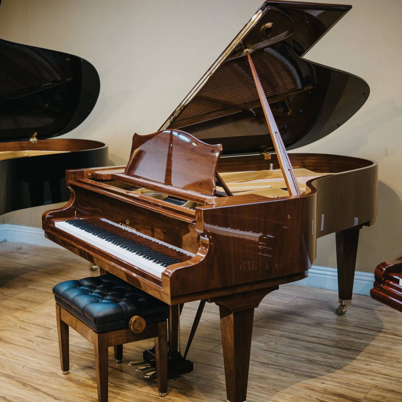 c bechstein concert a 192 grand piano walnut polish