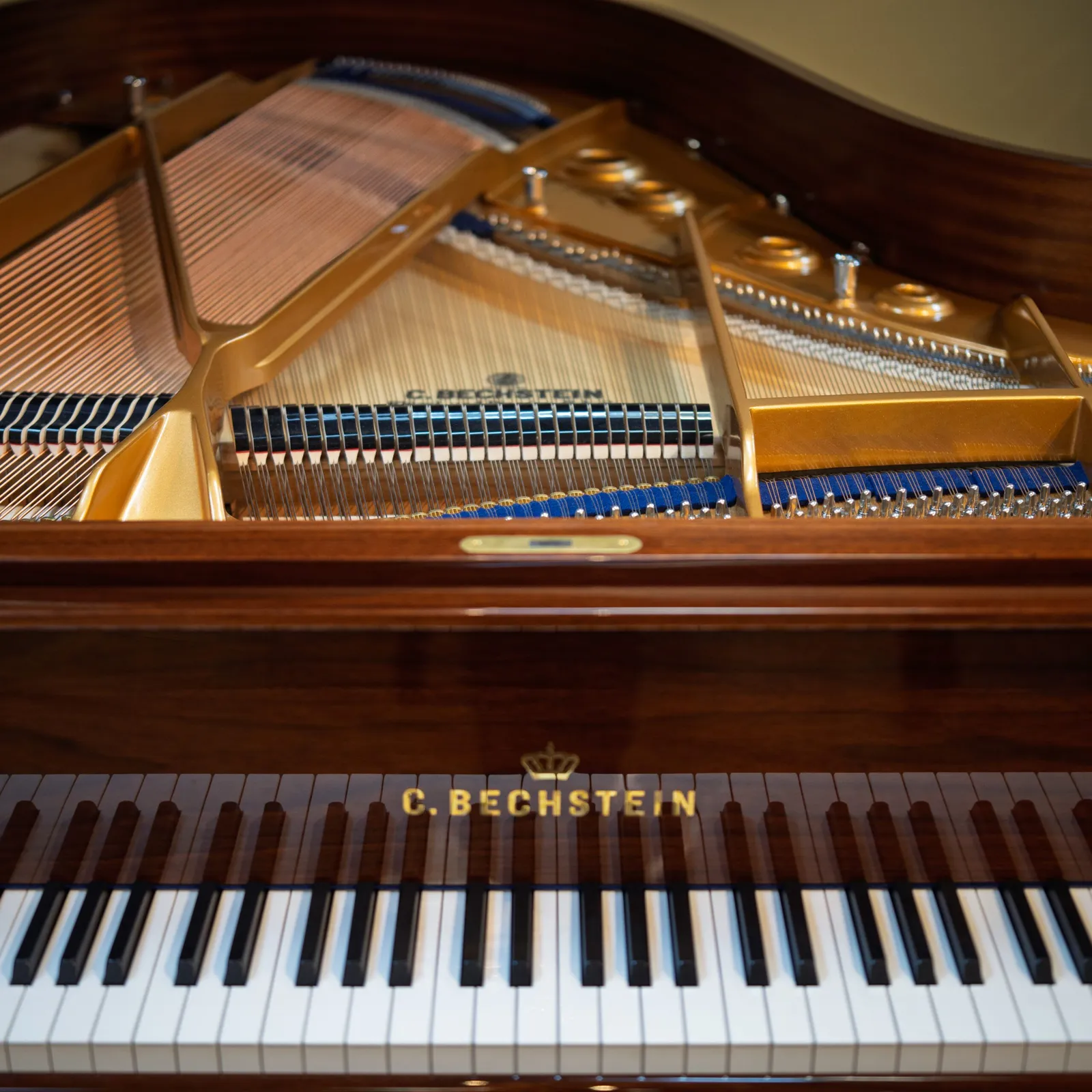c bechstein concert a 192 grand piano walnut polish