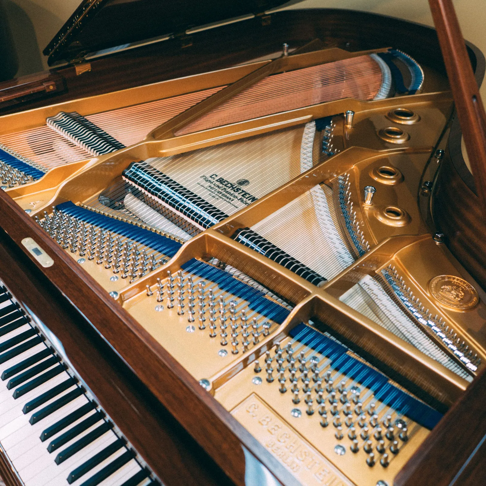 c bechstein concert a 192 grand piano walnut polish