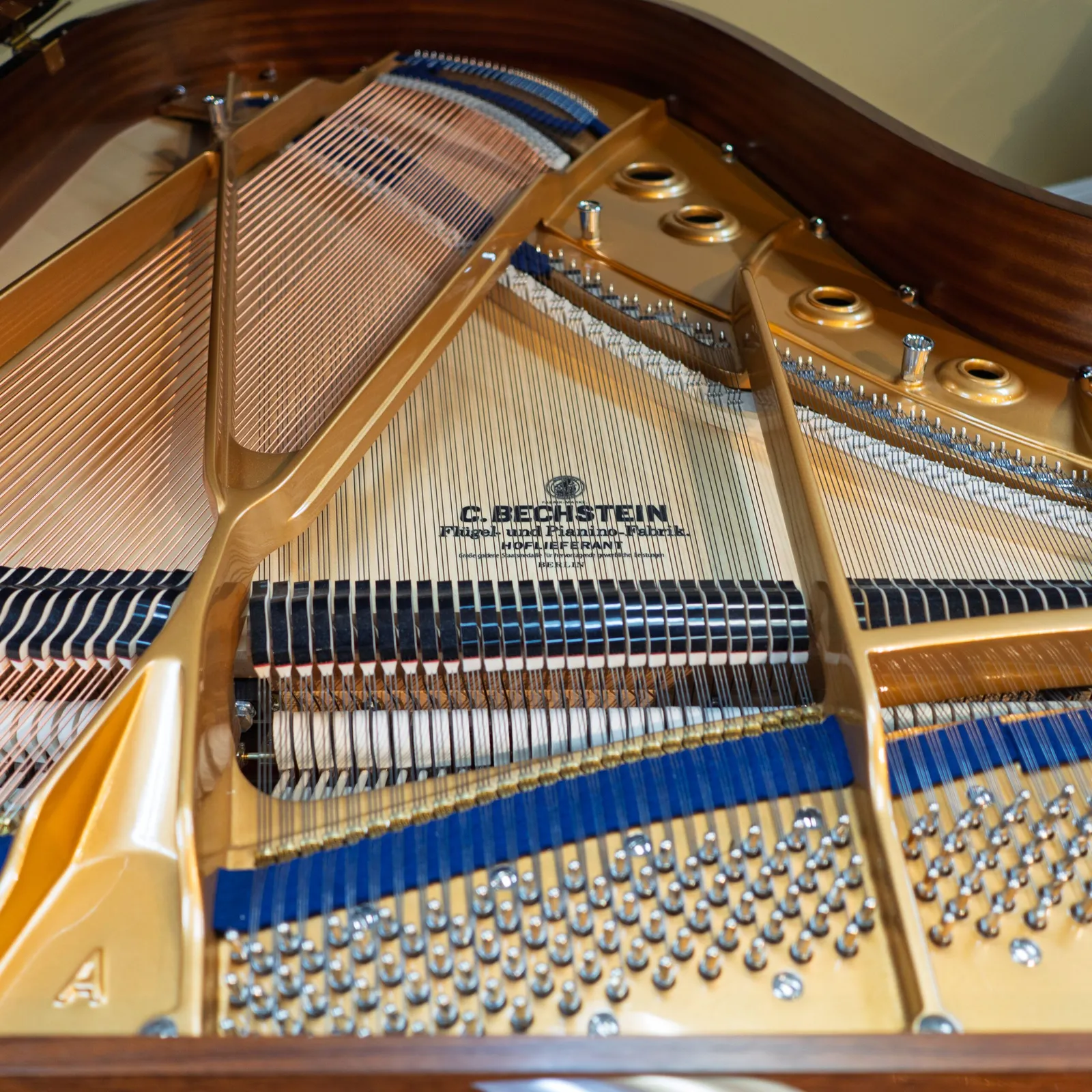 c bechstein concert a 192 grand piano walnut polish
