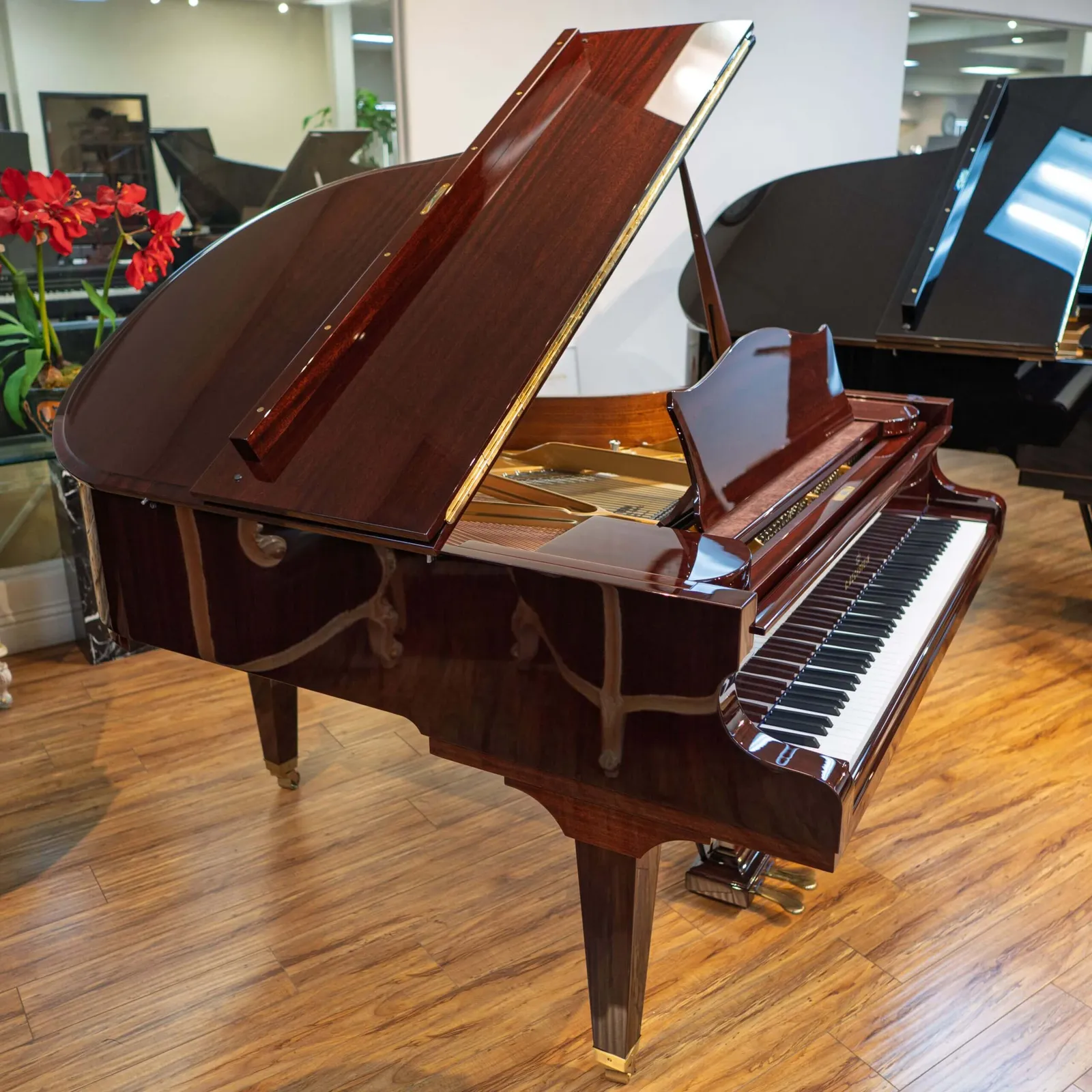 c bechstein concert l 167 baby grand piano mahogany polish