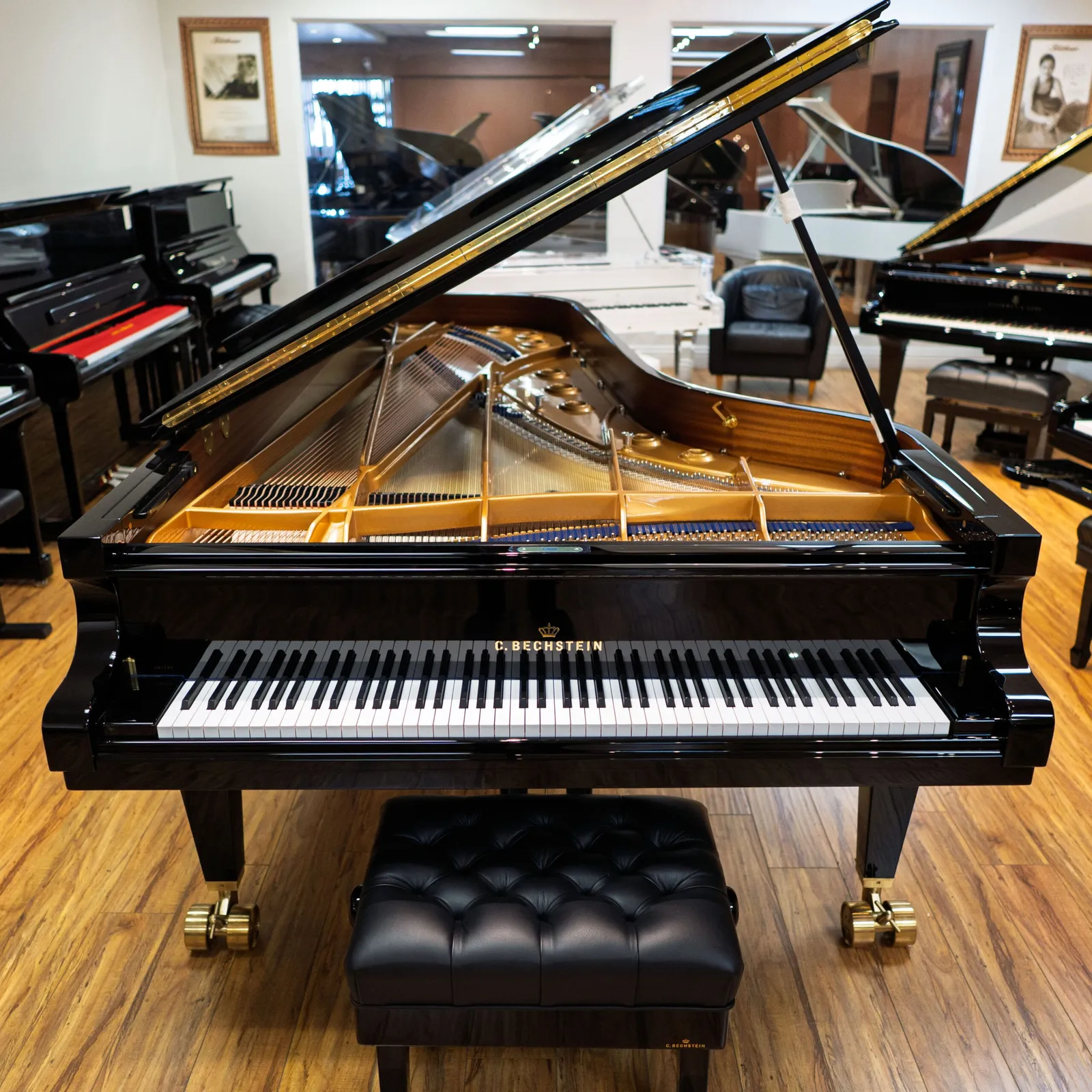 c bechstein d 282 concert grand piano ebony polish