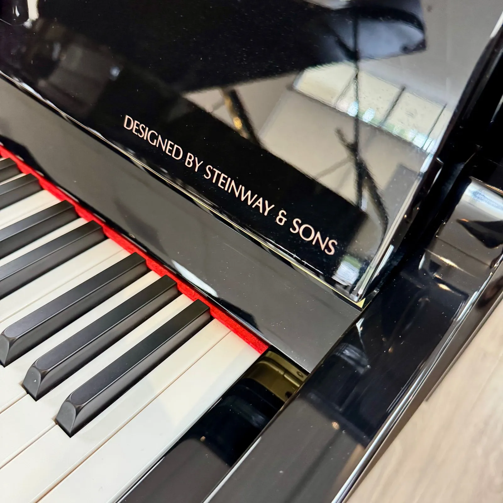 essex eup 111 upright studio piano ebony polish