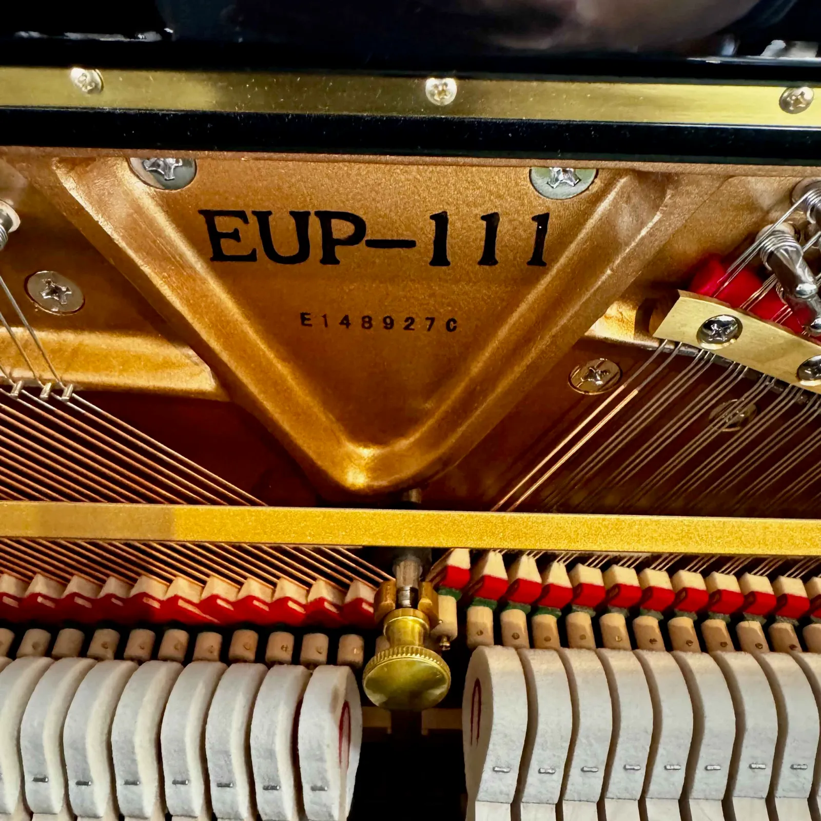 essex eup111 upright piano ebony polish