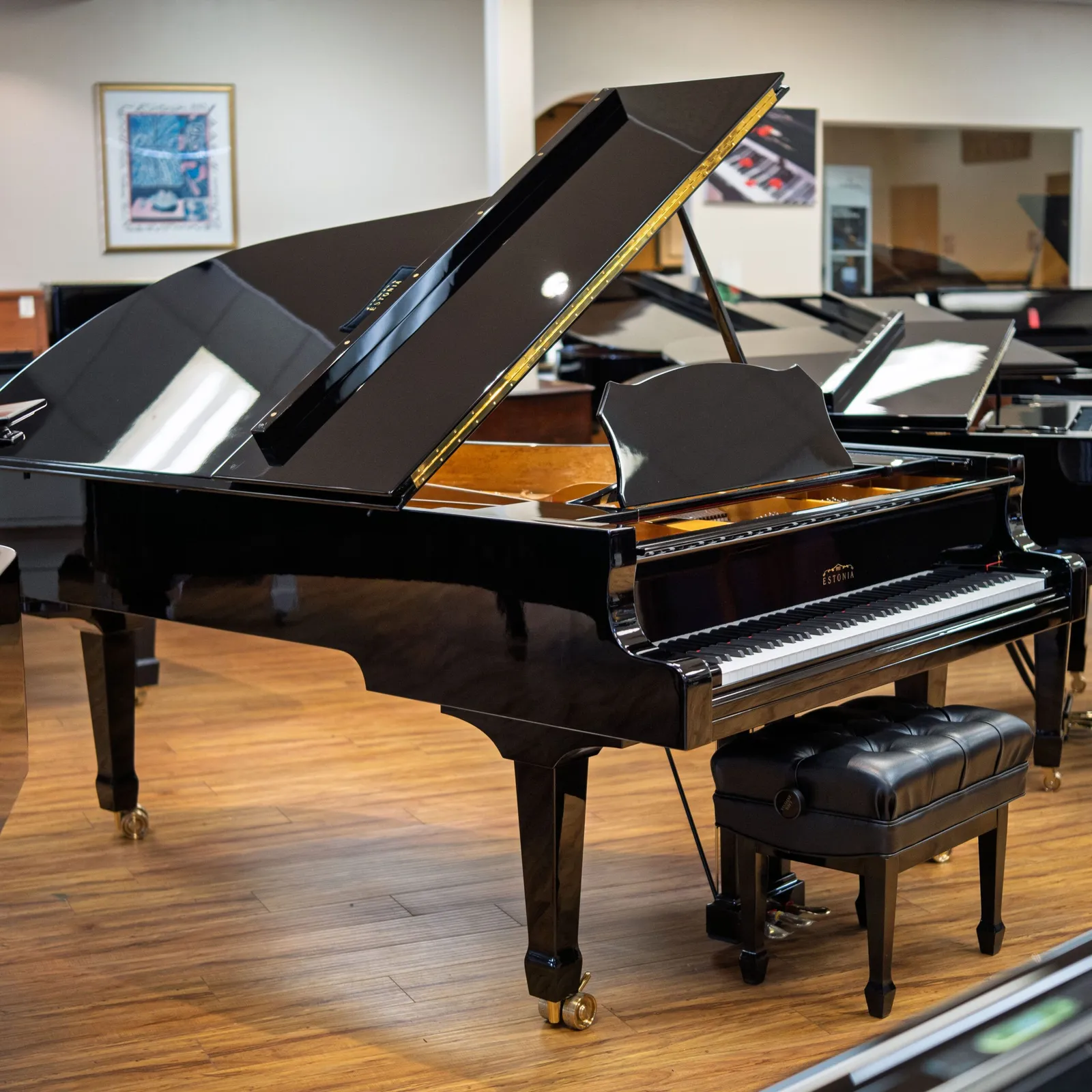 estonia model l225 grand piano ebony polish