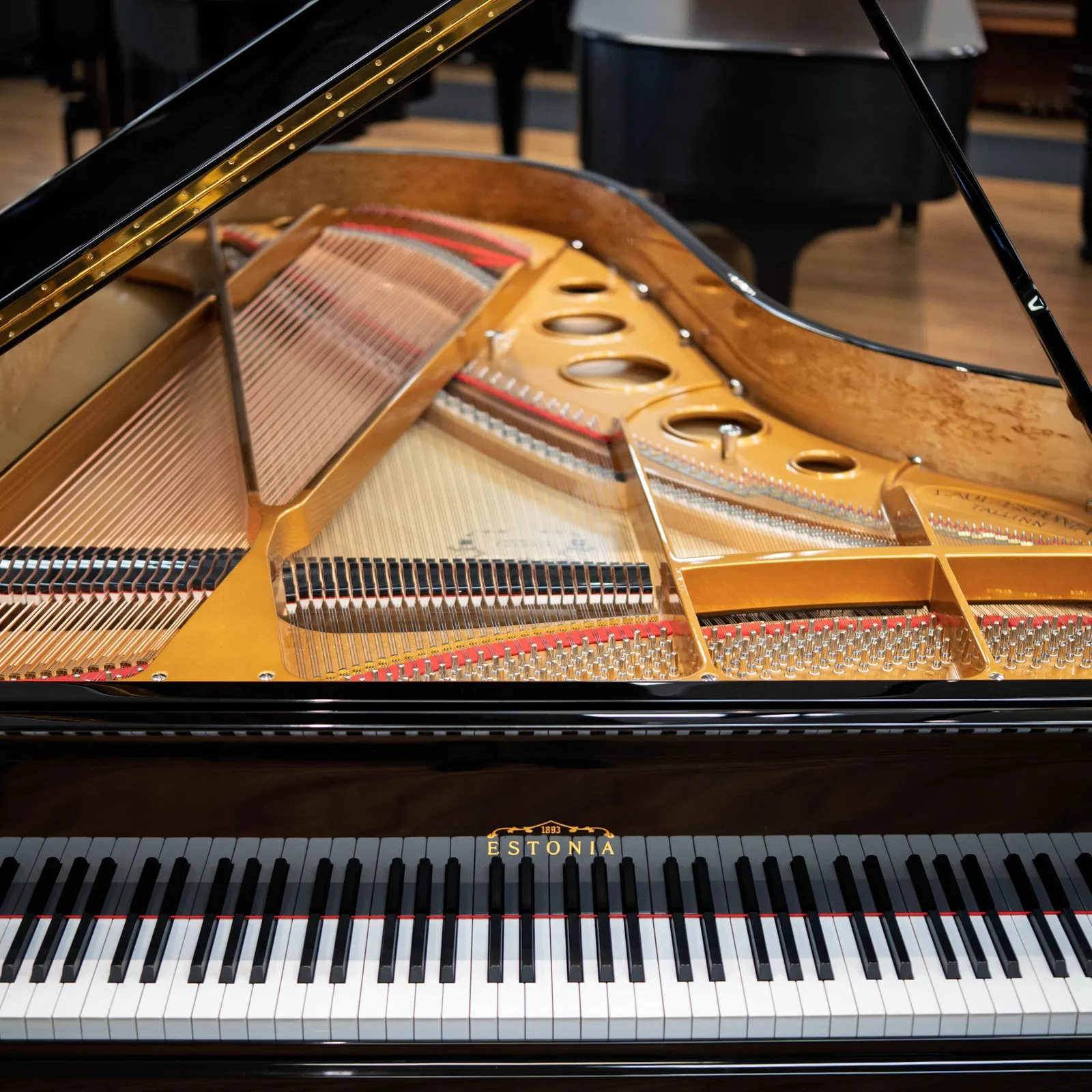 estonia model l225 grand piano ebony polish