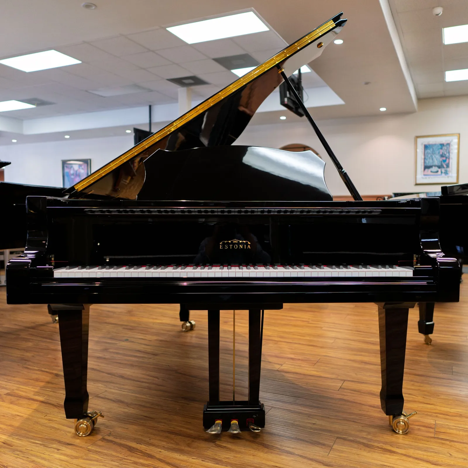 estonia model l225 grand piano ebony polish