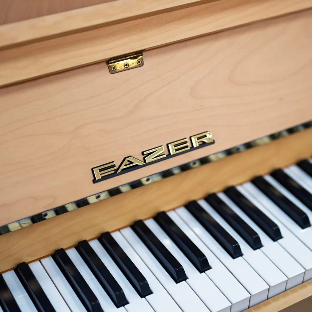 fazer upright piano light oak