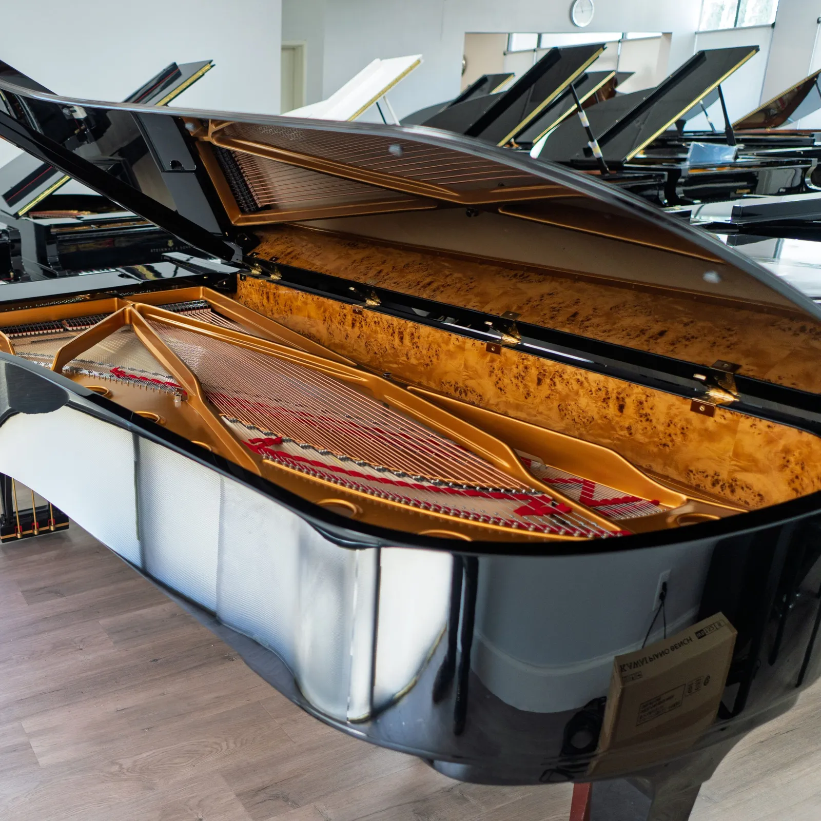 fazioli f278 concert grand piano ebony polish