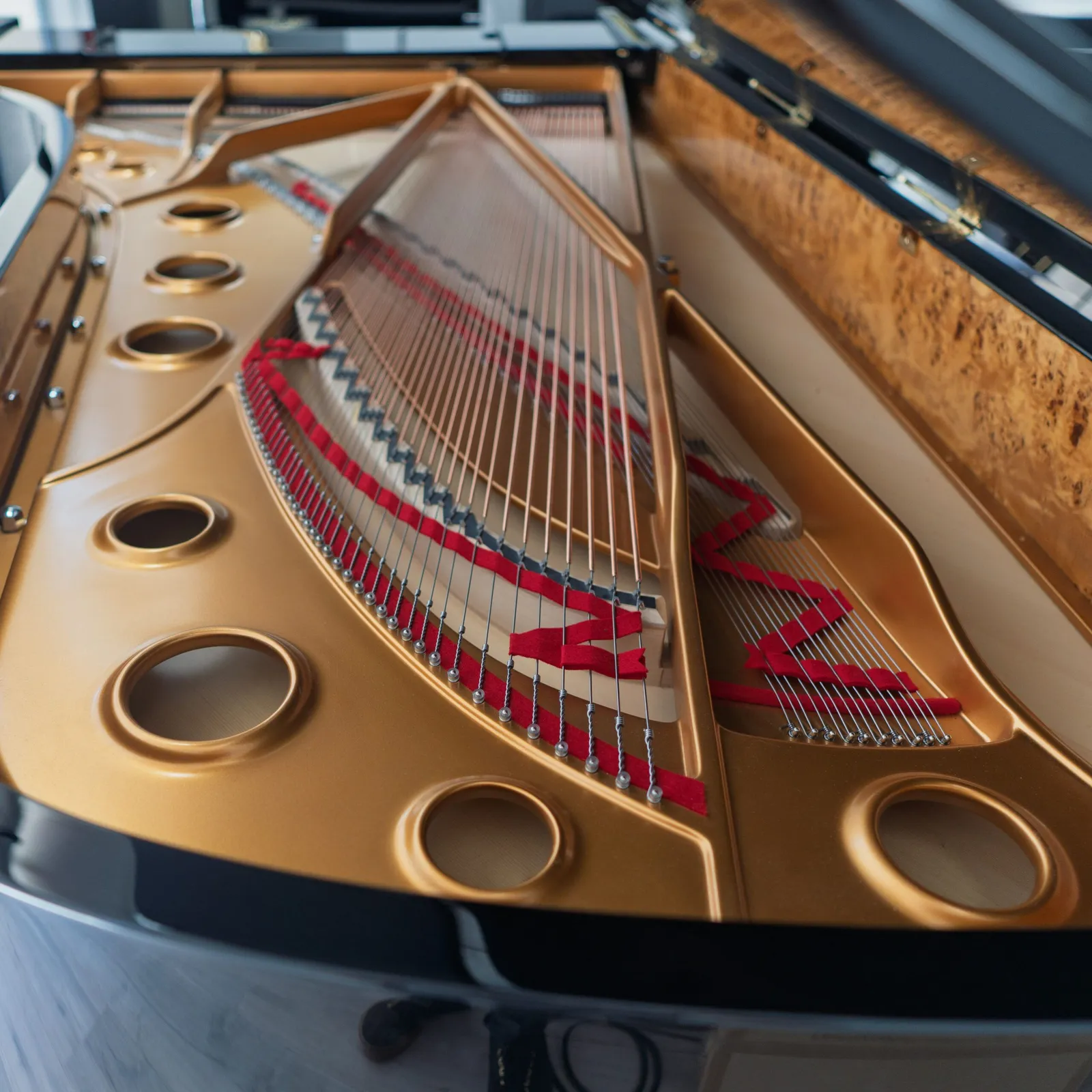 fazioli f278 concert grand piano ebony polish