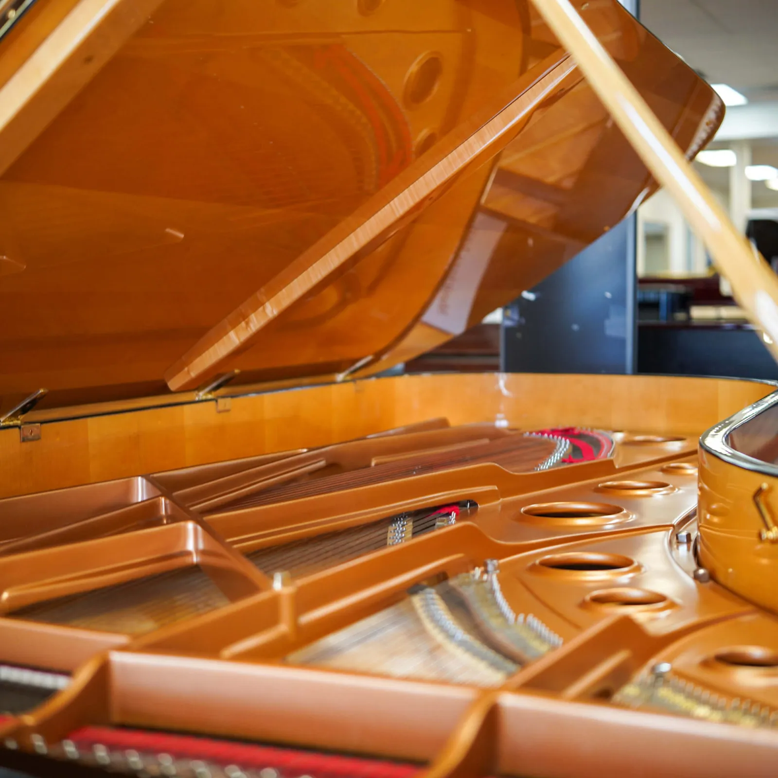 fazioli strauss f278 concert grand piano ebony polish
