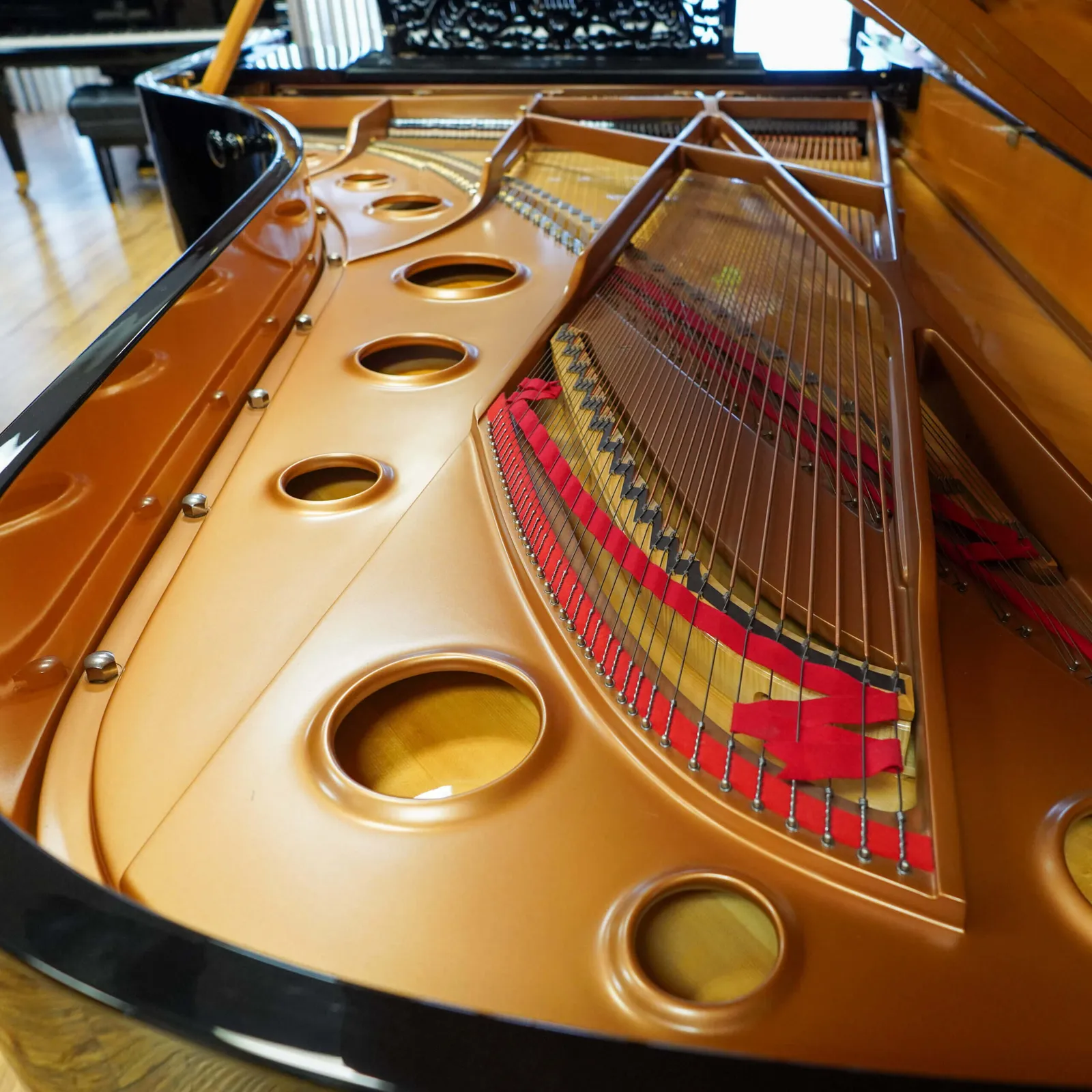 fazioli strauss f278 concert grand piano ebony polish
