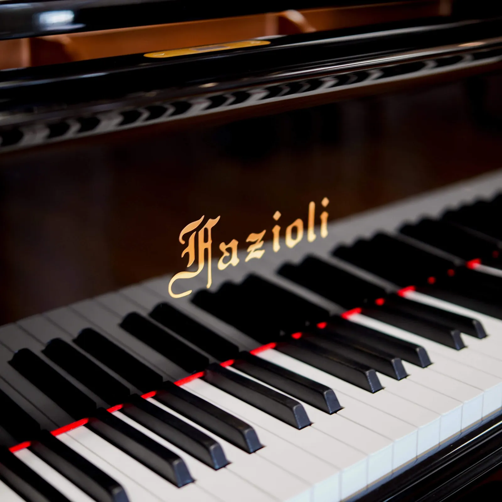 fazioli strauss f278 concert grand piano ebony polish