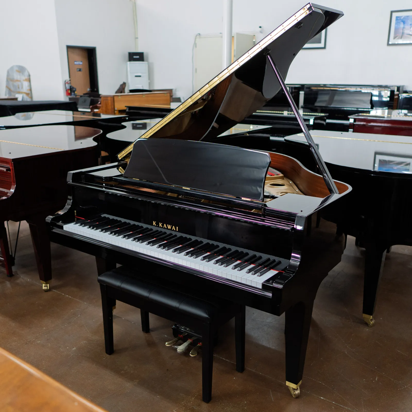 kawai gl 20 baby grand piano ebony polish