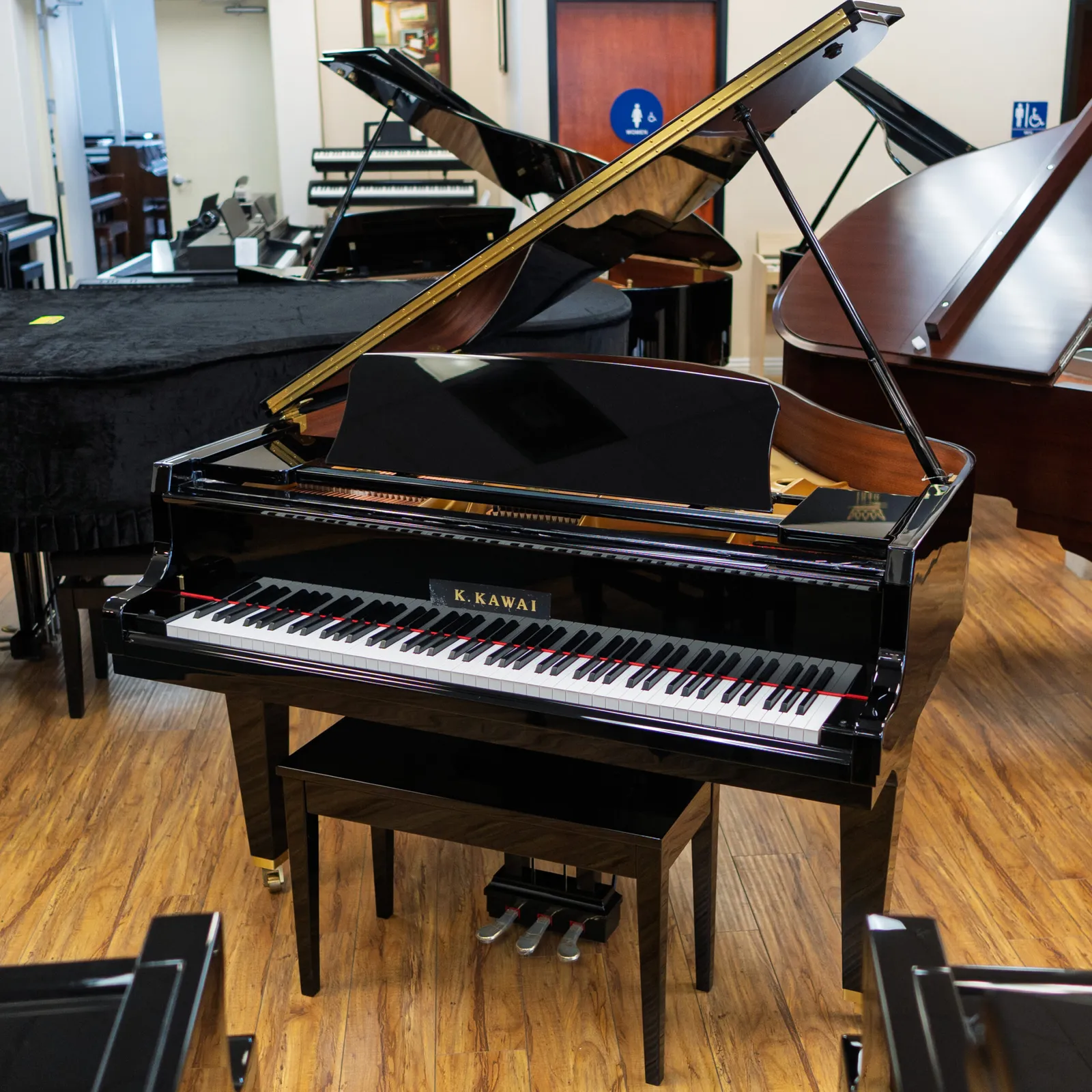 kawai gl 30 baby grand piano ebony polish