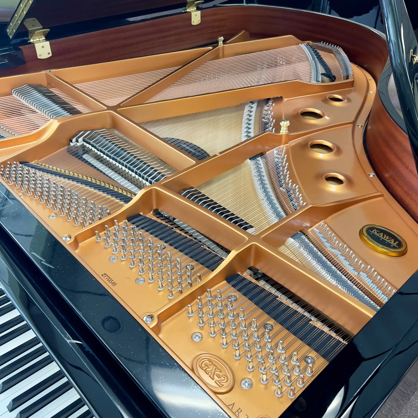 kawai gx 2 aures grand piano ebony polish