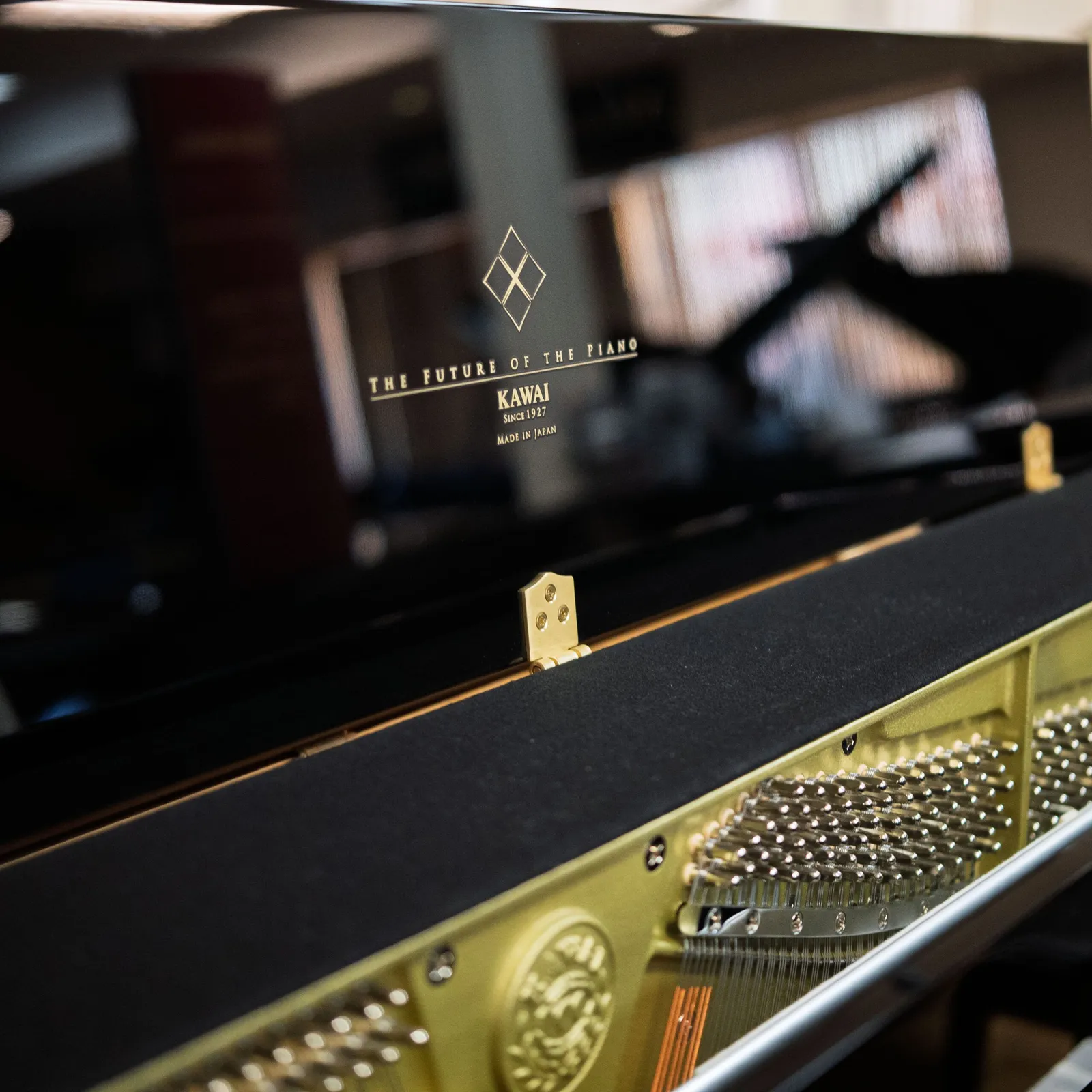 kawai k 300 upright piano ebony polish