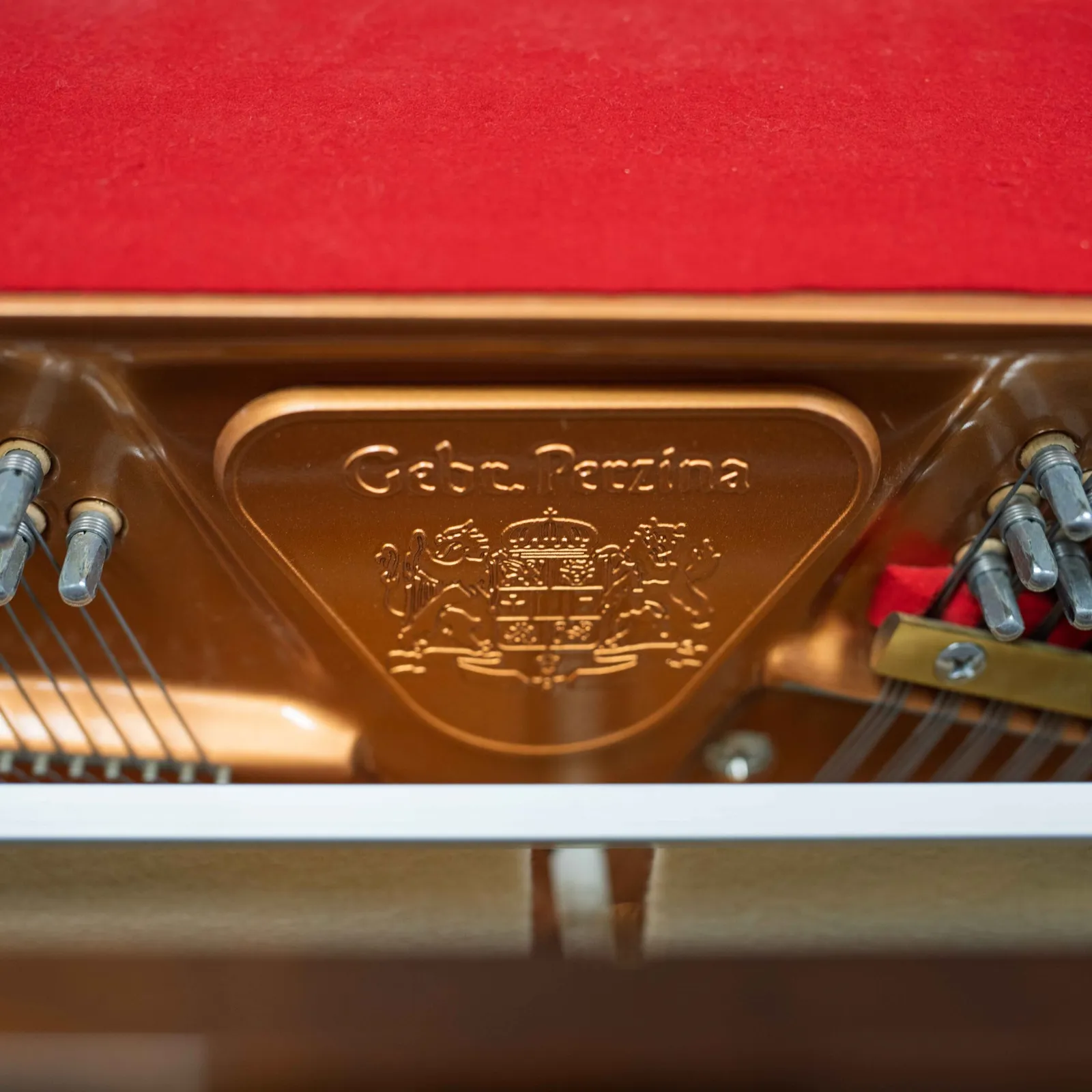 perzina gp112 upright piano walnut polish