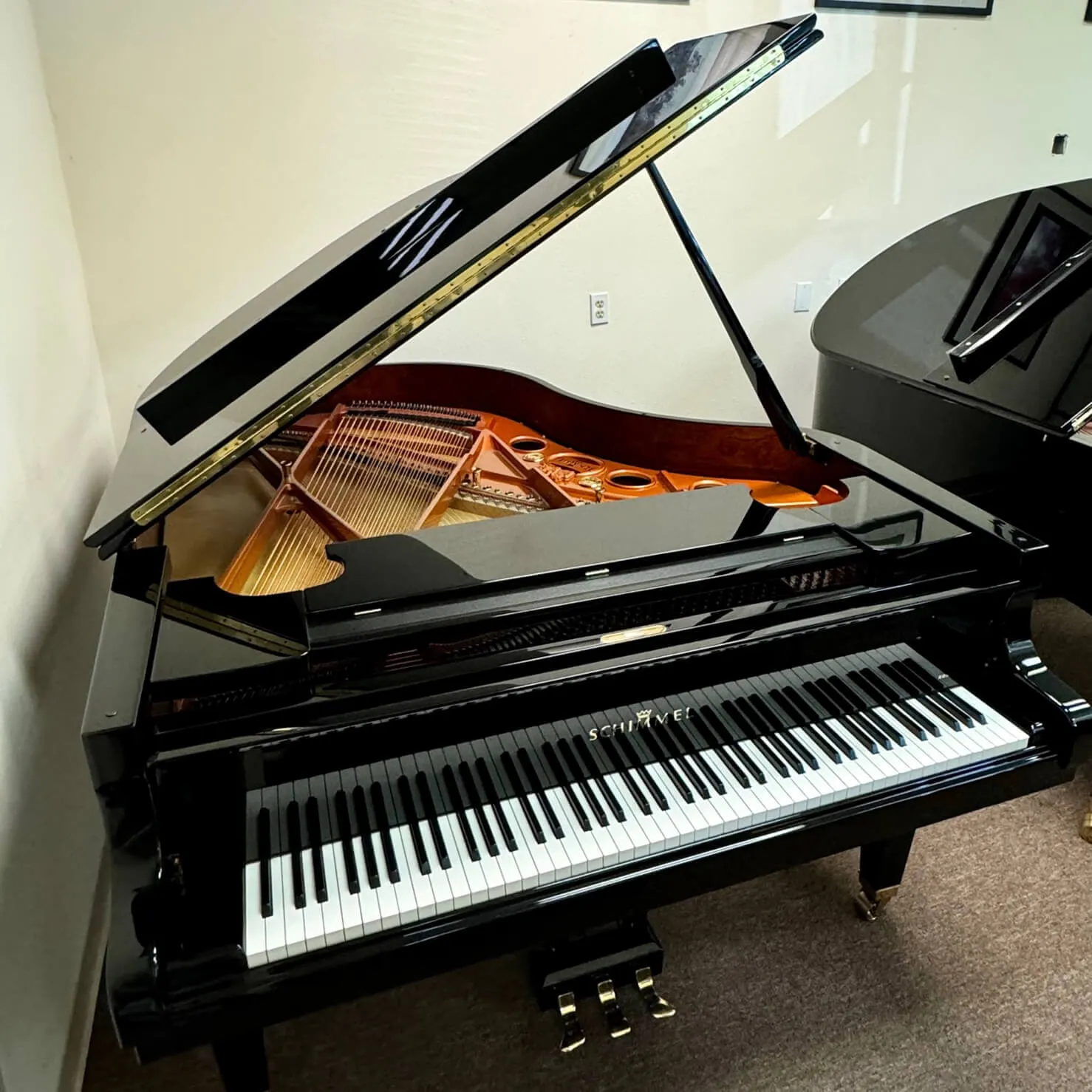 schimmel konzert series sp189 concert grand piano ebony polish