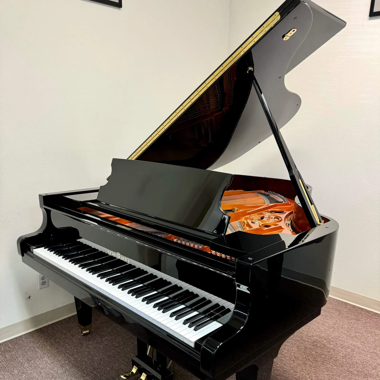 schimmel konzert series sp189 concert grand piano ebony polish