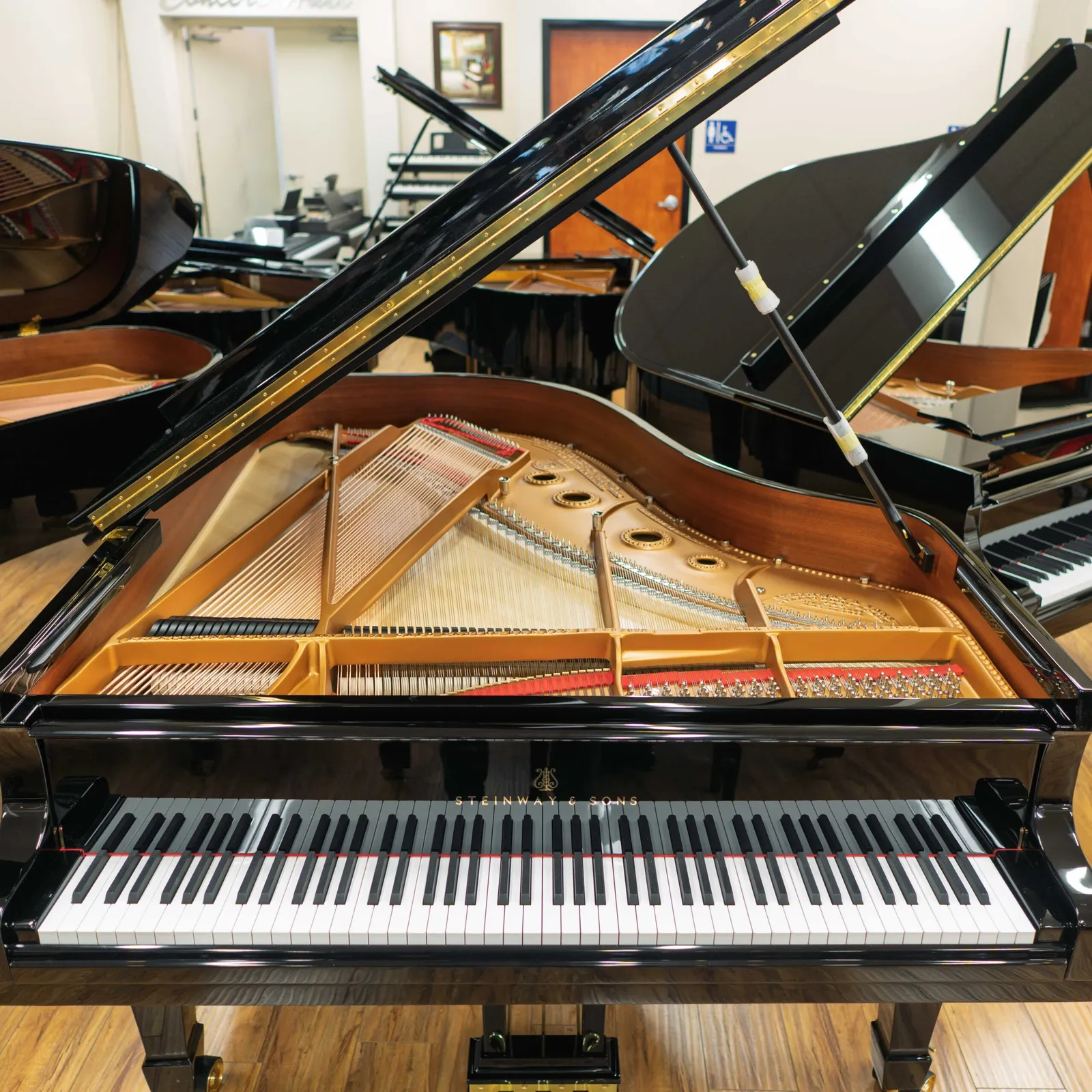 steinway sons model a grand piano ebony polish