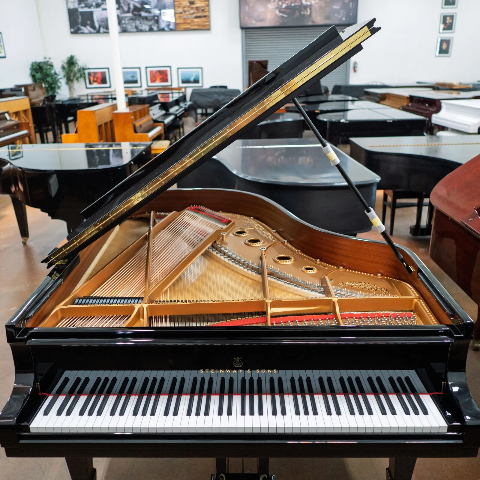 steinway sons model a salon grand piano ebony polish