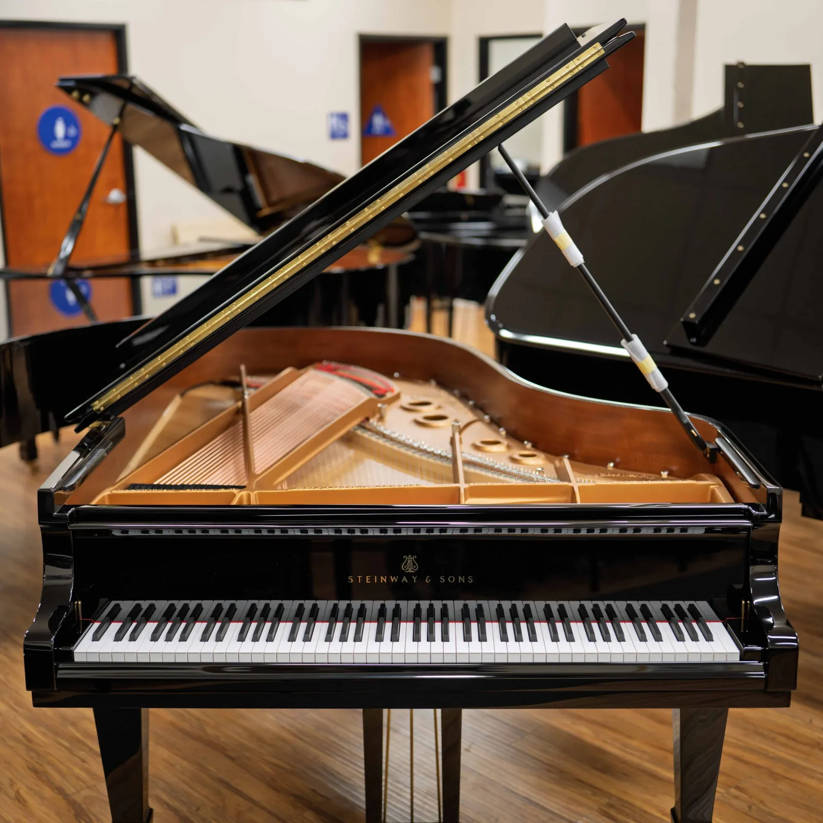 steinway sons model a3 grand piano ebony polish