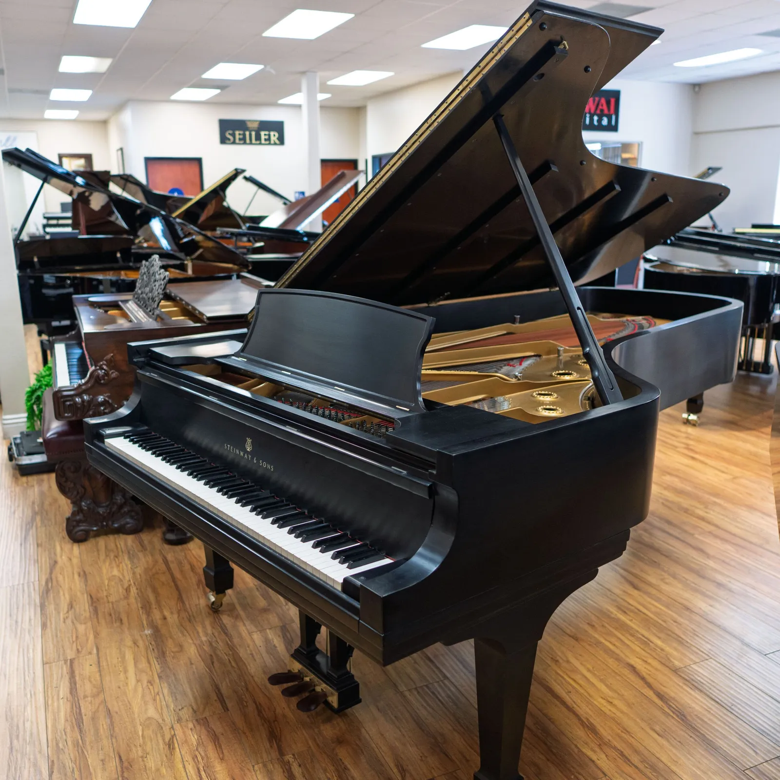 steinway sons model d concert grand piano ebony satin