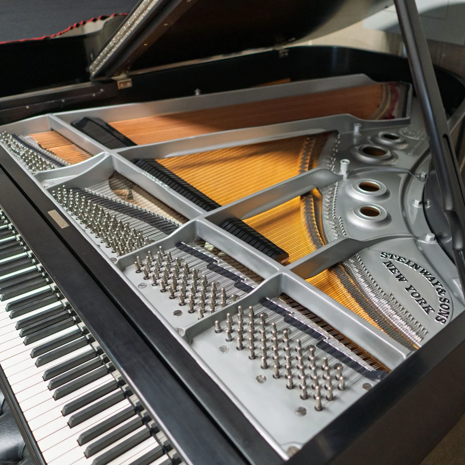 steinway sons model l living room grand piano ebony satin