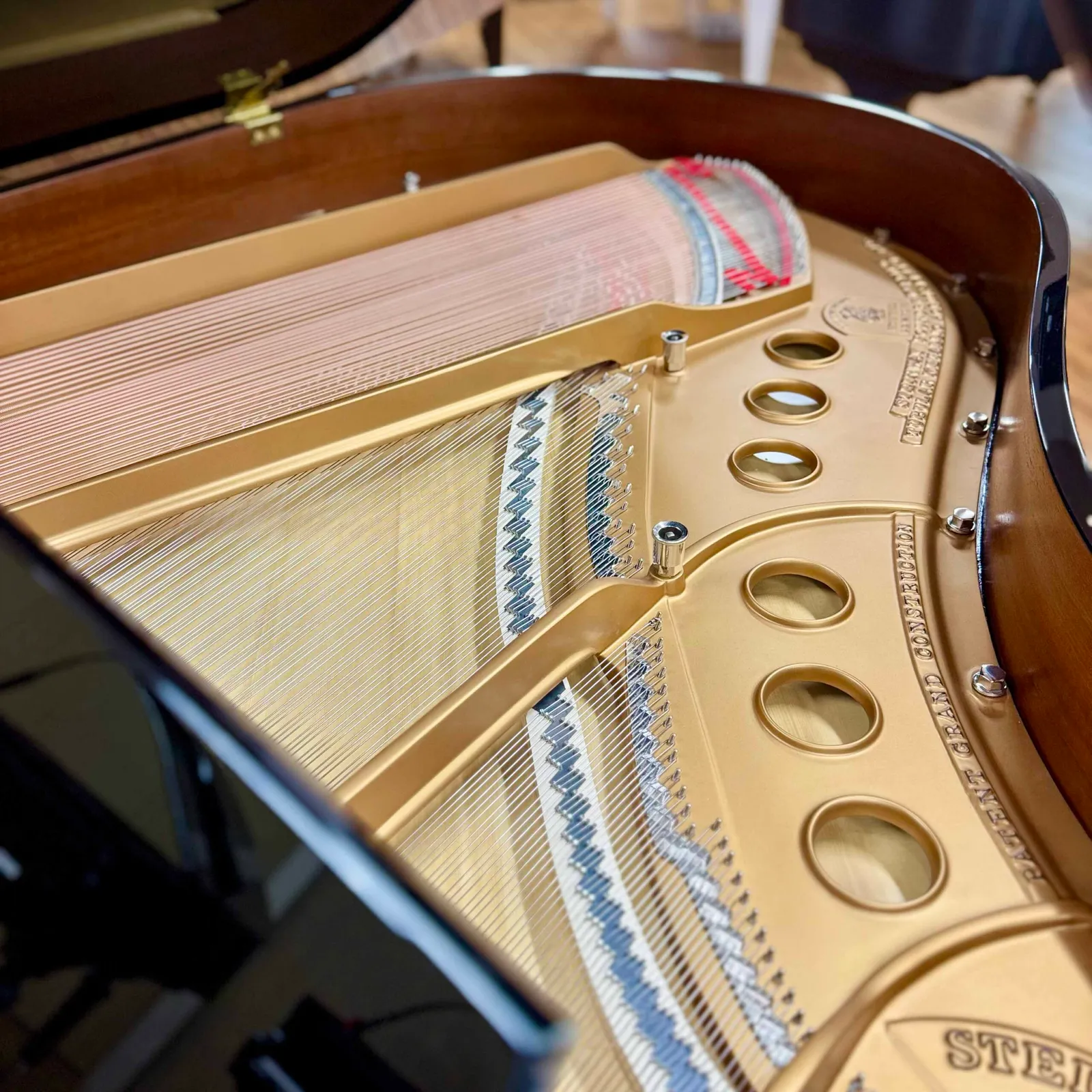 steinway sons model m grand piano ebony polish