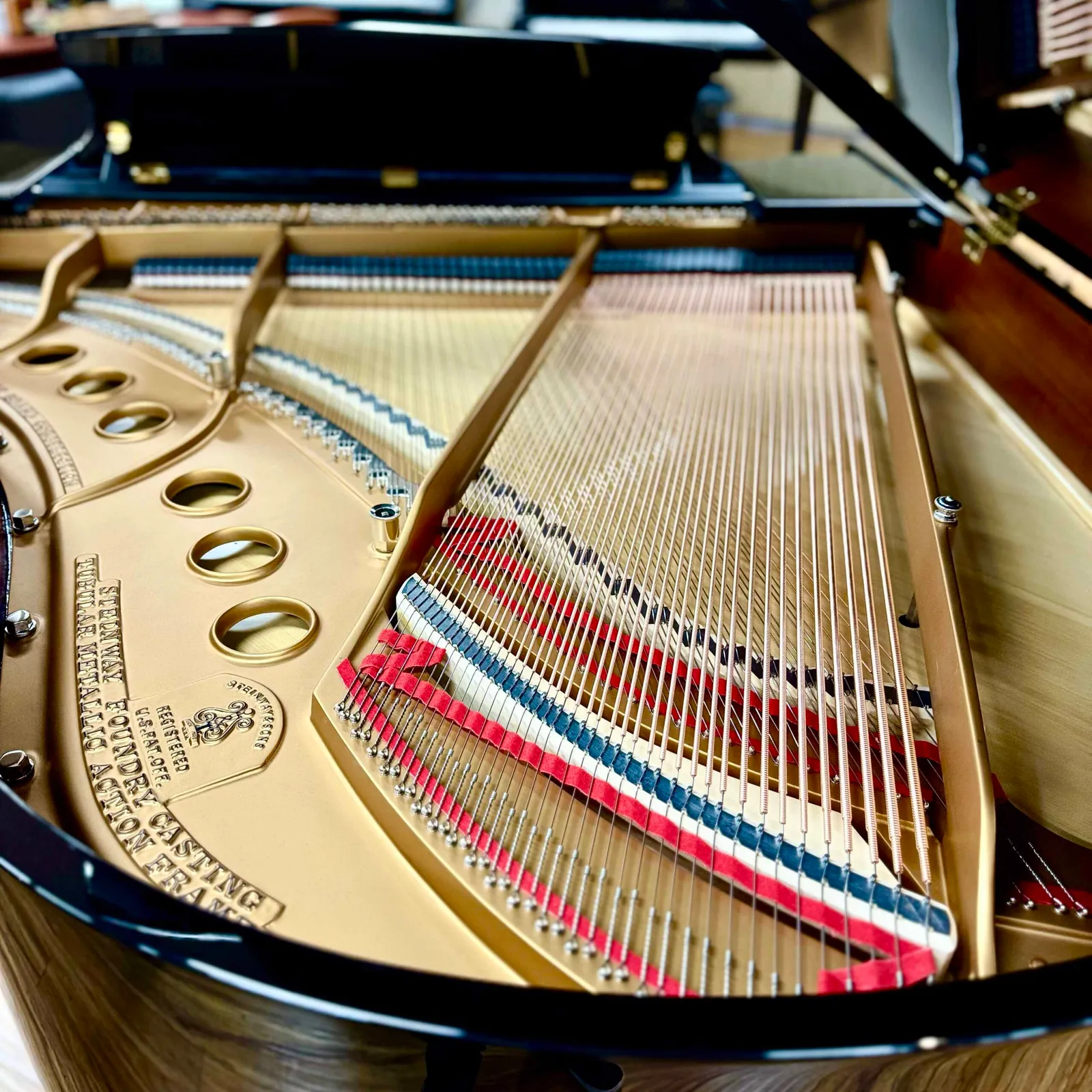 steinway sons model m grand piano ebony polish