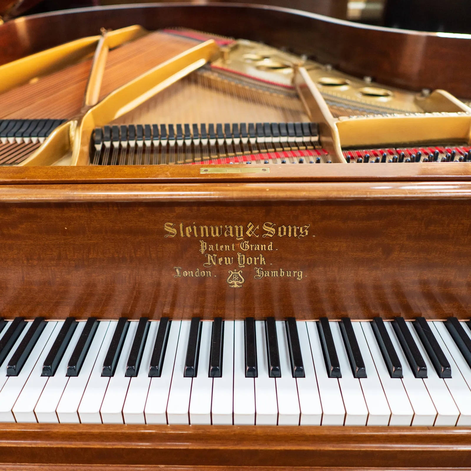 steinway sons vintage model o living room grand piano walnut satin