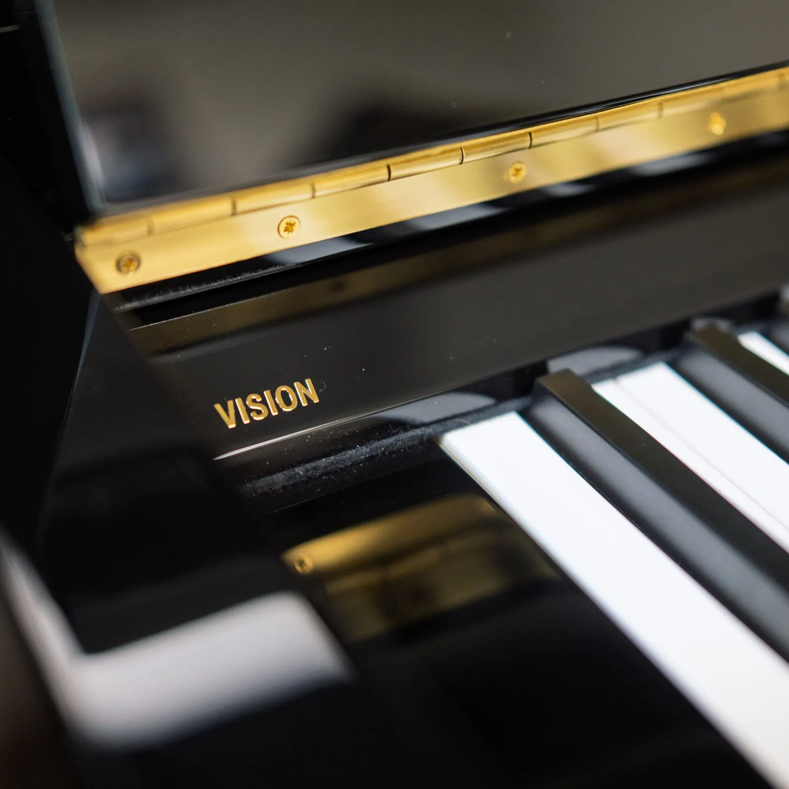 w hoffmann vision v 126 upright piano ebony polish