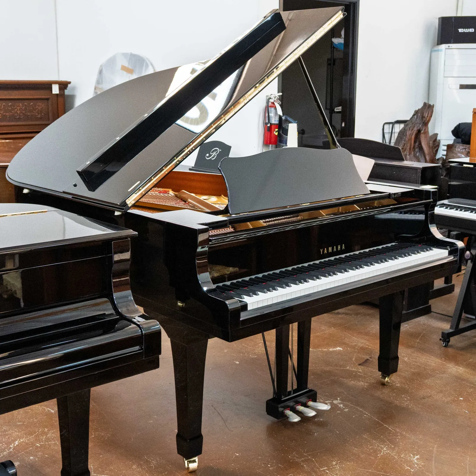 yamaha c3 conservatory grand piano black polish