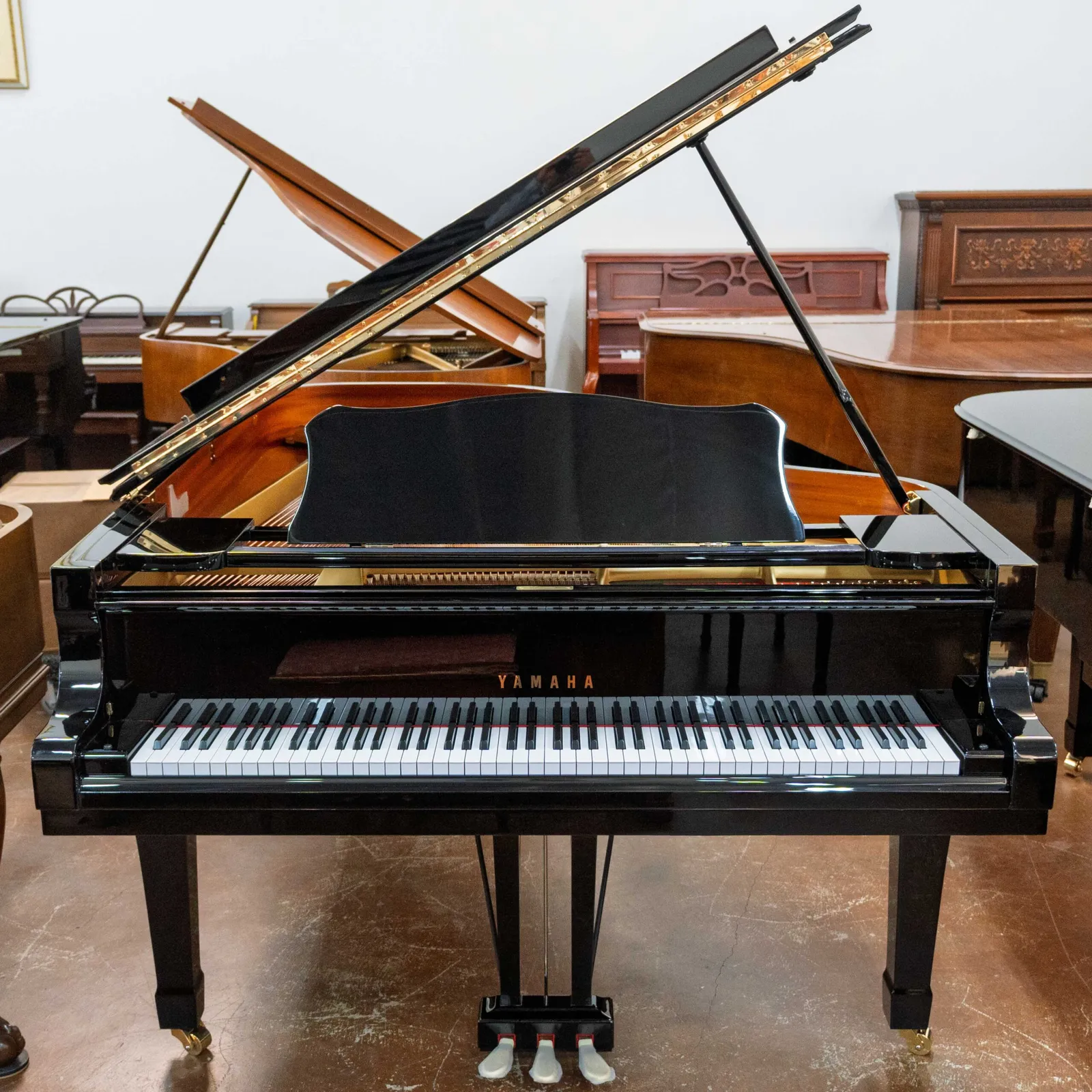 Yamaha C7 Conservatory Grand Piano Black Polish