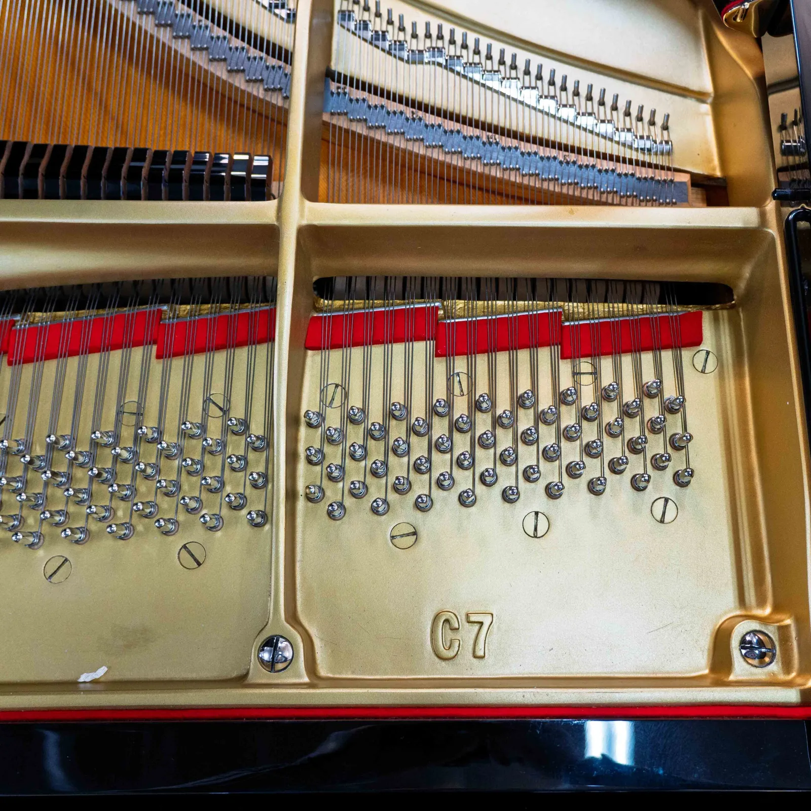 yamaha c7 conservatory grand piano black polish
