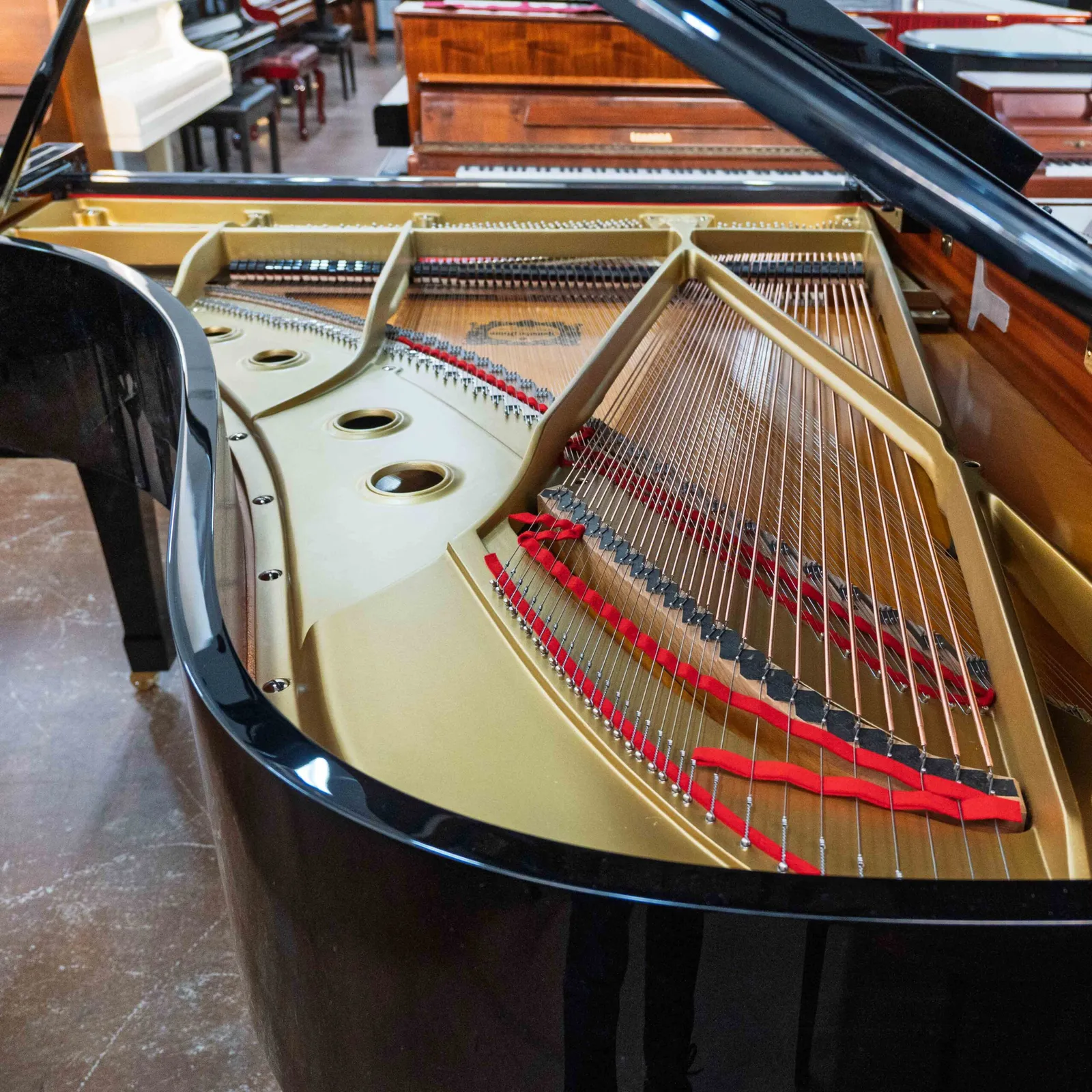 yamaha c7 conservatory grand piano black polish