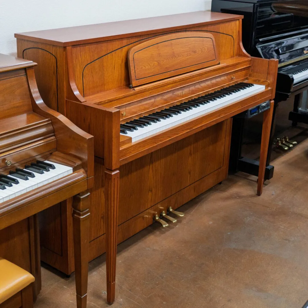 yamaha m450 tao upright piano traditional american oak