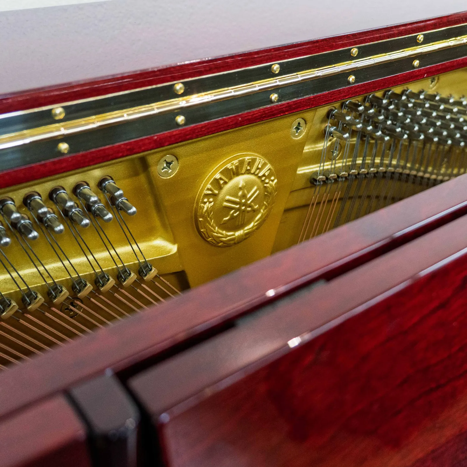 yamaha wx3abic professional upright piano polished burgundy mahogany