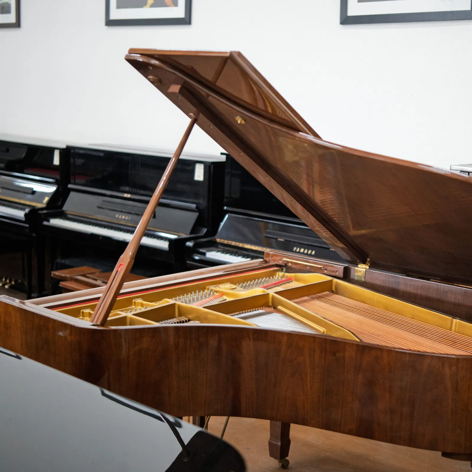 young chang g 185 grand piano walnut polish